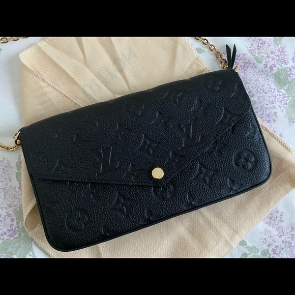 Louis Vuitton Handbags - Louis Vuitton Felicie Pochette Black Empreinte